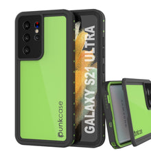 Cargar imagen en el visor de la galería, Galaxy S21 Ultra Waterproof Case PunkCase StudStar Light Green Thin 6.6ft Underwater IP68 ShockProof (Color in image: light green)
