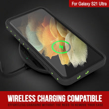 Cargar imagen en el visor de la galería, Galaxy S21 Ultra Waterproof Case PunkCase StudStar Light Green Thin 6.6ft Underwater IP68 ShockProof (Color in image: purple)
