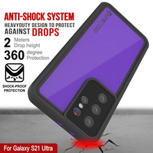 Cargar imagen en el visor de la galería, Galaxy S22 Ultra Waterproof Case PunkCase StudStar Purple Thin 6.6ft Underwater IP68 Shock/Snow Proof (Color in image: pink)
