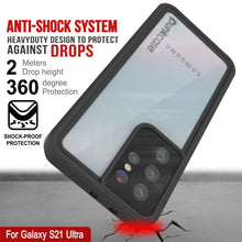 Cargar imagen en el visor de la galería, Galaxy S22 Ultra Waterproof Case PunkCase StudStar Clear Thin 6.6ft Underwater IP68 Shock/Snow Proof (Color in image: white)
