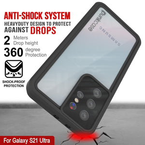 Galaxy S22 Ultra Waterproof Case PunkCase StudStar Clear Thin 6.6ft Underwater IP68 Shock/Snow Proof (Color in image: white)