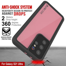 Cargar imagen en el visor de la galería, Galaxy S22 Ultra Waterproof Case PunkCase StudStar Pink Thin 6.6ft Underwater IP68 Shock/Snow Proof (Color in image: black)
