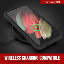 Cargar imagen en el visor de la galería, Galaxy S21 Water/Shockproof [Extreme Series] With Screen Protector Case [Black] (Color in image: Red)
