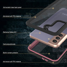 Cargar imagen en el visor de la galería, Galaxy S21 Water/Shock/Snowproof [Extreme Series] Slim Screen Protector Case [Pink] (Color in image: Black)

