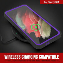 Cargar imagen en el visor de la galería, Galaxy S21 Water/Shockproof [Extreme Series] Slim Screen Protector Case [Purple] (Color in image: Red)
