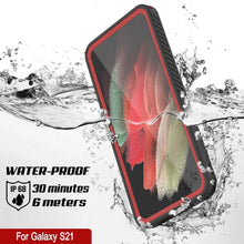 Cargar imagen en el visor de la galería, Galaxy S21 Water/Shock/Snowproof [Extreme Series] Slim Screen Protector Case [Red] (Color in image: Purple)

