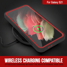 Cargar imagen en el visor de la galería, Galaxy S21 Water/Shock/Snowproof [Extreme Series] Slim Screen Protector Case [Red] (Color in image: Teal)
