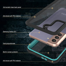 Cargar imagen en el visor de la galería, Galaxy S21 Water/Shock/Snowproof [Extreme Series]  Screen Protector Case [Teal] (Color in image: Light blue)
