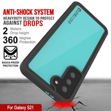 Cargar imagen en el visor de la galería, Galaxy S22 Waterproof Case PunkCase StudStar Teal Thin 6.6ft Underwater IP68 Shock/Snow Proof (Color in image: pink)
