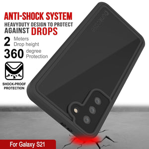 Galaxy S22 Waterproof Case PunkCase StudStar Black Thin 6.6ft Underwater IP68 Shock/Snow Proof (Color in image: pink)