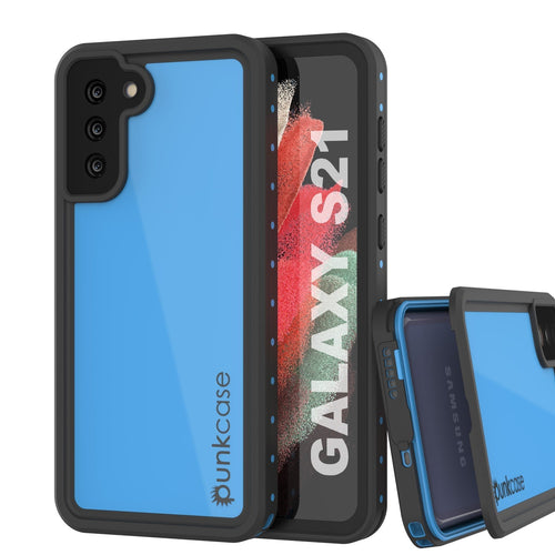 Galaxy S22 Waterproof Case PunkCase StudStar Light Blue Thin 6.6ft Underwater IP68 ShockProof (Color in image: light blue)