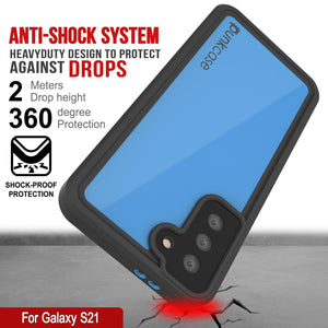 Galaxy S22 Waterproof Case PunkCase StudStar Light Blue Thin 6.6ft Underwater IP68 ShockProof (Color in image: pink)
