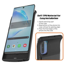 Cargar imagen en el visor de la galería, Galaxy Note 10 5200mAH Battery Charger W/ USB Port Slim Case [Black] (Color in image: Blue)
