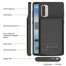 Cargar imagen en el visor de la galería, Galaxy Note 10 5200mAH Battery Charger W/ USB Port Slim Case [Black] (Color in image: Red)

