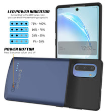 Cargar imagen en el visor de la galería, Galaxy Note 10 5200mAH Battery Charger W/ USB Port Slim Case [Blue] 
