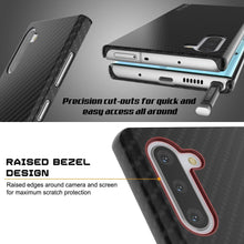 Cargar imagen en el visor de la galería, Galaxy Note 10 Case, Punkcase CarbonShield, Heavy Duty &amp; Ultra Thin Cover 
