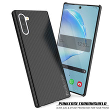 Cargar imagen en el visor de la galería, Galaxy Note 10 Case, Punkcase CarbonShield, Heavy Duty &amp; Ultra Thin Cover 
