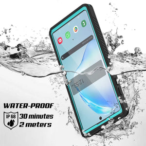 Galaxy Note 10 Case, Punkcase [Extreme Series] Armor Cover W/ Built In Screen Protector [Teal] (Color in image: Purple)