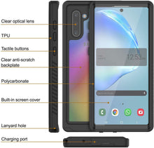 Load image into Gallery viewer, Galaxy Note 10 Case, Punkcase [Extreme Series] Armor Cover W/ Built In Screen Protector [Black] (Color in image: Light Blue)

