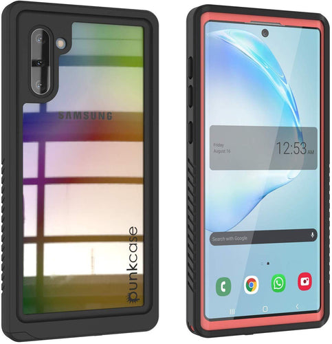 Galaxy Note 10 Case, Punkcase [Extreme Series] Armor Cover W/ Built In Screen Protector [Pink] (Color in image: Pink)