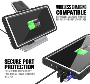 Galaxy Note 10 Case, Punkcase [Extreme Series] Armor Cover W/ Built In Screen Protector [White] (Color in image: pink)