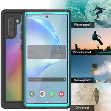 Cargar imagen en el visor de la galería, Galaxy Note 10 Case, Punkcase [Extreme Series] Armor Cover W/ Built In Screen Protector [Teal] (Color in image: pink)
