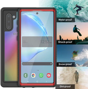 Galaxy Note 10 Case, Punkcase [Extreme Series] Armor Cover W/ Built In Screen Protector [Red] (Color in image: Teal)
