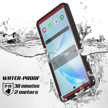 Cargar imagen en el visor de la galería, Galaxy Note 10 Case, Punkcase [Extreme Series] Armor Cover W/ Built In Screen Protector [Red] (Color in image: Black)
