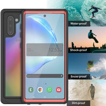 Cargar imagen en el visor de la galería, Galaxy Note 10 Case, Punkcase [Extreme Series] Armor Cover W/ Built In Screen Protector [Pink] (Color in image: Light Blue)

