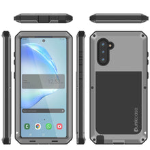 Load image into Gallery viewer, Galaxy Note 10  Case, PUNKcase Metallic Silver Shockproof  Slim Metal Armor Case [Silver] 
