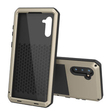 Load image into Gallery viewer, Galaxy Note 10  Case, PUNKcase Metallic Gold Shockproof  Slim Metal Armor Case [Gold] 
