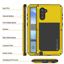Load image into Gallery viewer, Galaxy Note 10  Case, PUNKcase Metallic Neon Shockproof  Slim Metal Armor Case [Neon] (Color in image: silver)
