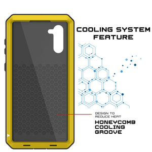 Galaxy Note 10  Case, PUNKcase Metallic Neon Shockproof  Slim Metal Armor Case [Neon] (Color in image: red)