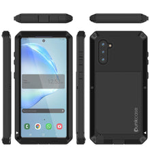 Load image into Gallery viewer, Galaxy Note 10 Case, PUNKcase Metallic Black Shockproof  Slim Metal Armor Case [Black] (Color in image: red)
