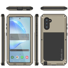 Load image into Gallery viewer, Galaxy Note 10  Case, PUNKcase Metallic Gold Shockproof  Slim Metal Armor Case [Gold] 
