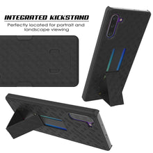 Cargar imagen en el visor de la galería, PunkCase Galaxy Note 20 Case with Screen Protector, Holster Belt Clip &amp; Built-in Kickstand [Black] 
