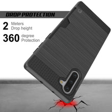 Cargar imagen en el visor de la galería, Galaxy Note 10 Case, PUNKcase [SLOT Series] Slim Fit  Samsung Note 10  [Dark Grey] (Color in image: White)
