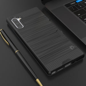 Galaxy Note 10 Case, PUNKcase [SLOT Series] Slim Fit  Samsung Note 10 [Black] (Color in image: Navy)