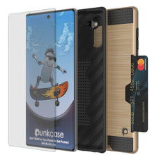 Cargar imagen en el visor de la galería, Galaxy Note 10 Case, PUNKcase [SLOT Series] Slim Fit  Samsung Note 10 [Gold] (Color in image: Dark Grey)
