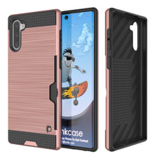 Cargar imagen en el visor de la galería, Galaxy Note 10 Case, PUNKcase [SLOT Series] Slim Fit  Samsung Note 10 [Rose Gold] (Color in image: Rose Gold)
