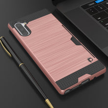 Cargar imagen en el visor de la galería, Galaxy Note 10 Case, PUNKcase [SLOT Series] Slim Fit  Samsung Note 10 [Rose Gold] (Color in image: Dark Grey)
