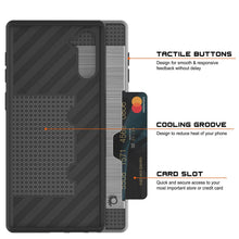 Load image into Gallery viewer, Galaxy Note 10 Case, PUNKcase [SLOT Series] Slim Fit  Samsung Note 10 [Silver] (Color in image: Black)
