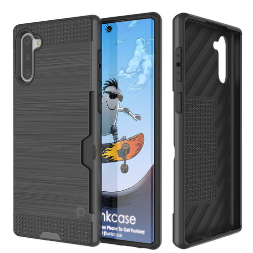 Galaxy Note 10 Case, PUNKcase [SLOT Series] Slim Fit  Samsung Note 10  [Dark Grey] (Color in image: Dark Grey)