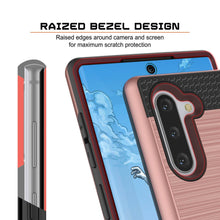 Cargar imagen en el visor de la galería, Galaxy Note 10 Case, PUNKcase [SLOT Series] Slim Fit  Samsung Note 10 [Rose Gold] (Color in image: Gold)
