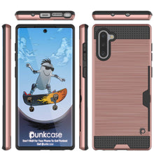 Cargar imagen en el visor de la galería, Galaxy Note 10 Case, PUNKcase [SLOT Series] Slim Fit  Samsung Note 10 [Rose Gold] (Color in image: Navy)
