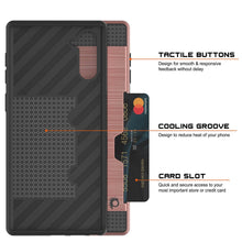 Cargar imagen en el visor de la galería, Galaxy Note 10 Case, PUNKcase [SLOT Series] Slim Fit  Samsung Note 10 [Rose Gold] (Color in image: White)
