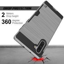 Load image into Gallery viewer, Galaxy Note 10 Case, PUNKcase [SLOT Series] Slim Fit  Samsung Note 10 [Silver] (Color in image: Gold)
