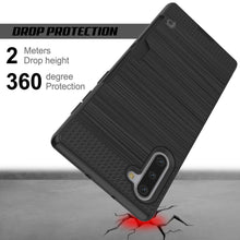 Load image into Gallery viewer, Galaxy Note 10 Case, PUNKcase [SLOT Series] Slim Fit  Samsung Note 10 [Black] (Color in image: Silver)
