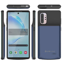 Cargar imagen en el visor de la galería, Galaxy Note 10+ Plus 6000mAH Battery Charger W/ USB Port Slim Case [Blue] 
