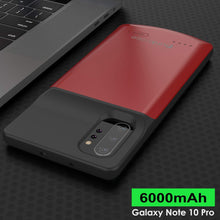 Cargar imagen en el visor de la galería, Galaxy Note 10+ Plus 6000mAH Battery Charger W/ USB Port Slim Case [Red] 

